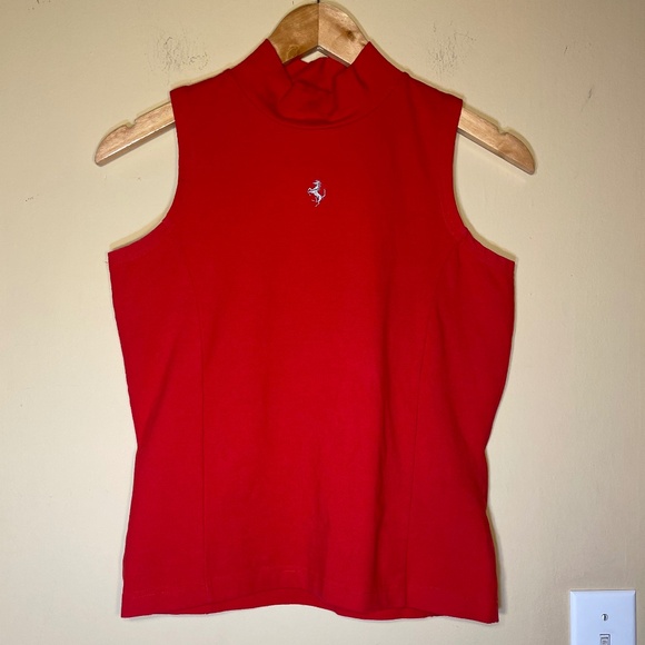Rare Ferrari Red Sleeveless Top - Picture 1 of 9